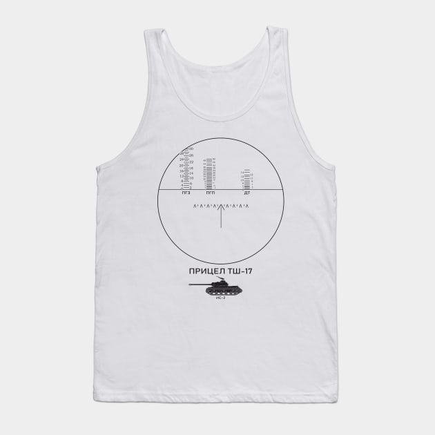 TSH-17 sight on the IS-2 tank (on the light) Tank Top by FAawRay